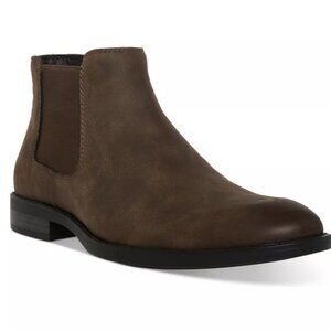 Madden Men Men's Maxxin Mid Height Chelsea Boot Brown Faux Leather Size 8.5